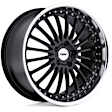 1980SIL455112B72 Aluminum Black Wheel, 19 in. X 8 in., 5 x 4.5 in. Bolt Pattern