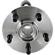 Front, Driver or Passenger Side Wheel Hub, 5 Lugs, With Bearing