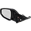 Driver Side Mirror, Power Adjust, Manual Folding, Heated, Paintable, In-housing Signal Light, With memory, With Puddle Light, No Auto-Dimming, With Blind Spot Detection in Glass