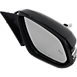 Passenger Side Mirror, Power Adjust, Manual Folding, Heated, Paintable, In-housing Signal Light, With memory, With Puddle Light, No Auto-Dimming, With Blind Spot Detection in Glass