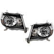 2009 Toyota Tacoma - Driver and Passenger Side Halogen Headlight, Without bulb(s), OE Replacement
