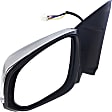 Driver Side Mirror, Power Adjust, Manual Folding, Heated, Chrome, In-housing Signal Light, No Memory, No Puddle Light, No Auto-Dimming, No Blind Spot Feature