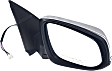 Passenger Side Mirror, Power Adjust, Manual Folding, Heated, Chrome, In-housing Signal Light, No Memory, No Puddle Light, No Auto-Dimming, No Blind Spot Feature