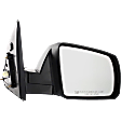 2008 Toyota Tundra - Passenger Side Mirror, For Models With Cold Climate Specification, Power Adjust, Heated, Textured Black, Manual Folding, No Signal Light, No Blind Spot Feature, No Memory, No Puddle Light, No Auto-Dimming