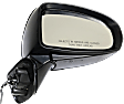 Passenger Side Mirror, Power Adjust, Manual Folding, Heated, Paintable, In-housing Signal Light, No Memory, No Puddle Light, No Auto-Dimming, No Blind Spot Feature, Persona Series Model