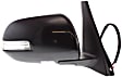 Passenger Side Mirror, Power Adjust, Manual Folding, Heated, Paintable, In-housing Signal Light, No Memory, With Puddle Light, No Auto-Dimming, No Blind Spot Feature