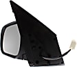 Driver Side Mirror, Power Adjust, Non-Heated, Manual Folding, Paintable, No Signal Light, No Memory, No Puddle Light, No Auto-Dim, No Blind Spot Feature