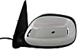 Crew Cab Pickup Driver Side Mirror, Power Adjust, Non-Heated, Manual Folding, Chrome, No Signal Light, No Memory, No Puddle Light, No Auto-Dim, No Blind Spot Feature