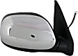 Crew Cab Pickup Passenger Side Mirror, Power Adjust, Non-Heated, Manual Folding, Chrome, No Signal Light, No Memory, No Puddle Light, No Auto-Dim