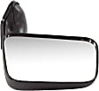 1989-1995 Toyota Pickup - Driver Side Mirror, Manual Adjust, Manual Folding, Non-Heated, Textured Black, No Signal Light, Memory, Puddle Light, Auto-Dimming, and Blind Spot Feature, For Models With Vent Window