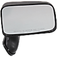 1989-1995 Toyota Pickup - Passenger Side Mirror, Manual Adjust, Manual Folding, Non-Heated, Textured Black, No Signal Light, Memory, Puddle Light, Auto-Dimming, and Blind Spot Feature, For Models With Vent Window