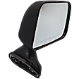 1989-1995 Toyota Pickup - Passenger Side Mirror, Manual Adjust, Manual Folding, Non-Heated, Textured Black, No Signal Light, Memory, Puddle Light, Auto-Dimming, and Blind Spot Feature, For Models With Vent Window