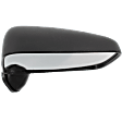 1989-1995 Toyota Pickup - Passenger Side Mirror, Manual Adjust, Manual Folding, Non-Heated, Textured Black, No Signal Light, Memory, Puddle Light, Auto-Dimming, and Blind Spot Feature, For Models With Vent Window