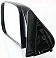 Driver Side Mirror, Manual Adjust, Manual Folding, Non-Heated, Paintable, No Signal Light, Memory, Puddle Light, Auto-Dimming, and Blind Spot Feature, For Models Without Vent Window