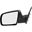 2014-2021 Toyota Tundra - Driver Side Mirror, Power Adjust, Heated, Manual Folding, Textured Black, No Signal Light, No Memory, No Puddle Light, No Auto-Dimming, No Blind Spot Feature
