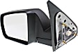 2014-2021 Toyota Tundra - Driver Side Mirror, Power Adjust, Heated, Manual Folding, Textured Black, No Signal Light, No Memory, No Puddle Light, No Auto-Dimming, No Blind Spot Feature