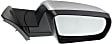 Passenger Side Mirror, Power Adjust, Heated, Manual Folding, Chrome, No Signal Light, No Memory, No Puddle Light, No Auto-Dim, No Blind Spot Feature