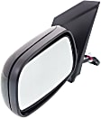 Driver Side Mirror, Power Adjust, Manual Folding, Non-Heated, Paintable, No Signal Light, No Memory, No Puddle Light, No Auto-Dimming, No Blind Spot Feature, Base Model