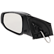 Driver Side Mirror, Power Adjust, Non-Heated, Manual Folding, Textured Black, No Signal Light, No Memory, No Puddle Light, No Auto-Dim, No Blind Spot Feature