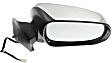 Passenger Side Mirror, Power Adjust, Manual Folding, Non-Heated, Chrome, In-housing Signal Light, No Memory, No Puddle Light, No Auto-Dimming, No Blind Spot Feature