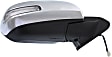 Passenger Side Mirror, Power Adjust, Manual Folding, Non-Heated, Chrome, In-housing Signal Light, No Memory, No Puddle Light, No Auto-Dimming, No Blind Spot Feature