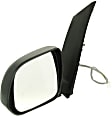 Driver Side Mirror, Power Adjust, Non-Heated, Manual Folding, Textured Black, No Signal Light, No Memory, No Puddle Light, No Auto-Dimming, No Blind Spot Feature