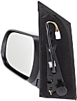 Driver Side Mirror, Power Adjust, Non-Heated, Manual Folding, Textured Black, No Signal Light, No Memory, No Puddle Light, No Auto-Dimming, No Blind Spot Feature