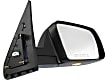 2012 Toyota Tundra Limited - Passenger Side Mirror, Power Adjust, Heated, Chrome, Power Folding, In-glass Signal Light, No Blind Spot Feature, No Memory, With Puddle Light, No Auto-Dimming