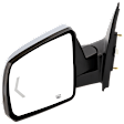 2008 Toyota Tundra Base - Driver Side Mirror, Power Adjust, Heated, Chrome, Power Folding, In-glass Signal Light, No Blind Spot Feature, With Memory, With Puddle Light, No Auto-Dimming
