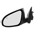 Driver Side Mirror, Power, Manual Folding, Heated, Paintable, In-housing Signal Light, With memory, No Puddle Light, No Auto-Dimming, No Blind Spot Feature