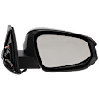 Passenger Side Mirror, Power, Manual Folding, Heated, Paintable, In-housing Signal Light, No Memory, With Puddle Light, No Auto-Dimming, No Blind Spot Feature