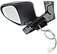 2015 Toyota Prius C Technology - Driver Side Mirror, Power Adjust, Non-Heated, Paintable, Manual Folding, In-housing Signal Light, No Blind Spot Feature, No Memory, No Puddle Light, No Auto-Dimming