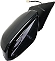 2018 Toyota RAV4 LE - Driver Side Mirror, North America Built Vehicle, Power Adjust, Non-Heated, Textured Black, Manual Folding, No Signal Light, With Blind Spot Glass, No Memory, No Puddle Light, No Auto-Dimming