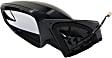 2018 Toyota RAV4 LE - Driver Side Mirror, North America Built Vehicle, Power Adjust, Non-Heated, Textured Black, Manual Folding, No Signal Light, With Blind Spot Glass, No Memory, No Puddle Light, No Auto-Dimming