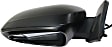 2018 Toyota RAV4 LE - Driver Side Mirror, North America Built Vehicle, Power Adjust, Non-Heated, Textured Black, Manual Folding, No Signal Light, With Blind Spot Glass, No Memory, No Puddle Light, No Auto-Dimming