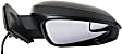 2018 Toyota RAV4 LE - Passenger Side Mirror, North America Built Vehicle, Power Adjust, Non-Heated, Textured Black, Manual Folding, No Signal Light, With Blind Spot Glass, No Memory, No Puddle Light, No Auto-Dimming