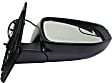 2018 Toyota RAV4 LE - Passenger Side Mirror, North America Built Vehicle, Power Adjust, Non-Heated, Textured Black, Manual Folding, No Signal Light, With Blind Spot Glass, No Memory, No Puddle Light, No Auto-Dimming