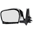 Driver Side Mirror, Manual Adjust, Manual Folding, Non-Heated, Chrome, No Signal Light, No Memory, No Puddle Light, No Auto-Dimming, No Blind Spot Feature