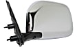 Driver Side Mirror, Manual Adjust, Manual Folding, Non-Heated, Chrome, No Signal Light, No Memory, No Puddle Light, No Auto-Dimming, No Blind Spot Feature