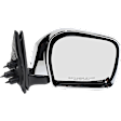 Passenger Side Mirror, Manual Adjust, Manual Folding, Non-Heated, Chrome, No Signal Light, No Memory, No Puddle Light, No Auto-Dimming, No Blind Spot Feature