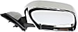Passenger Side Mirror, Manual Adjust, Manual Folding, Non-Heated, Chrome, No Signal Light, No Memory, No Puddle Light, No Auto-Dimming, No Blind Spot Feature