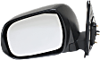 Driver Side Mirror, Manual Adjust, Manual Folding, Non-Heated, Textured Black, No Signal Light, No Memory, No Puddle Light, No Auto-Dimming, No Blind Spot Feature