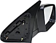 Passenger Side Mirror, Non-Towing, Manual Adjust, Manual Folding, Non-Heated, Chrome, No Signal Light, No Memory, Puddle Light, and Auto-Dimming, No Blind Spot Feature, Base Model