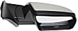 Passenger Side Mirror, Non-Towing, Manual Adjust, Manual Folding, Non-Heated, Chrome, No Signal Light, No Memory, Puddle Light, and Auto-Dimming, No Blind Spot Feature, Base Model