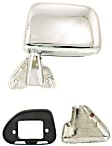 1987-1988 Toyota Pickup - Driver Side Mirror, Manual Adjust, Manual Folding, Non-Heated, Chrome, No Signal Light, No Memory, No Puddle Light, No Auto-Dimming, No Blind Spot Feature