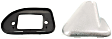 1987-1988 Toyota Pickup - Driver Side Mirror, Manual Adjust, Manual Folding, Non-Heated, Chrome, No Signal Light, No Memory, No Puddle Light, No Auto-Dimming, No Blind Spot Feature