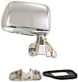 Passenger Side Mirror, Manual Adjust, Manual Folding, Non-Heated, Chrome, No Signal Light, No Memory, No Puddle Light, No Auto-Dimming, No Blind Spot Feature