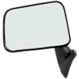 1988 Toyota 4Runner - Driver Side Mirror, Manual Adjust, Non-Heated, Textured Black, Manual Folding, No Signal Light, No Blind Spot Feature, No Memory, No Puddle Light, No Auto-Dimming