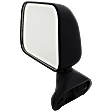 1988 Toyota 4Runner - Driver Side Mirror, Manual Adjust, Non-Heated, Textured Black, Manual Folding, No Signal Light, No Blind Spot Feature, No Memory, No Puddle Light, No Auto-Dimming