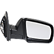 Passenger Side Mirror, Power Adjust, Non-Heated, Manual Folding, Chrome, No Signal Light, No Memory, No Puddle Light, No Auto-Dim, No Blind Spot Feature